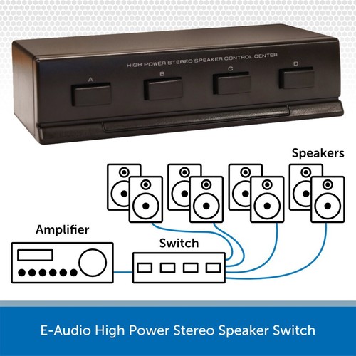 Way stereo speaker selector - 4,