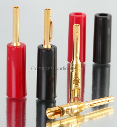 Banana plugs solder screw 4mm - plugs,