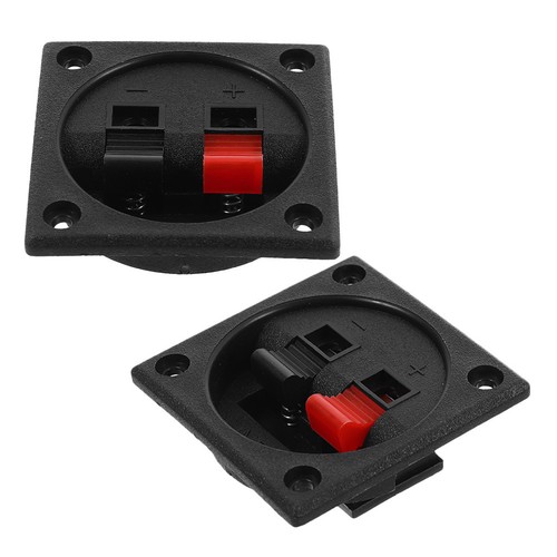 2pcs black abs speaker - black,
