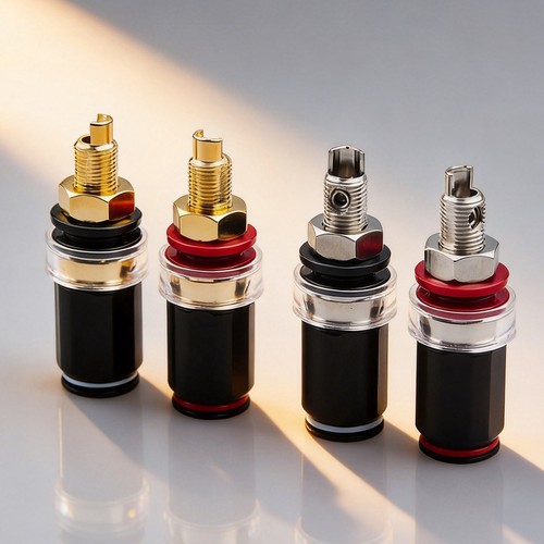 4pcs gold plated - gold, speaker