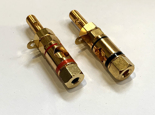 Gold speaker binding post - speaker,