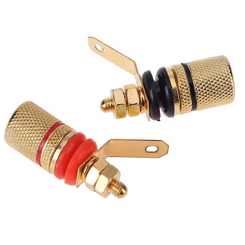 Gold speaker binding post - gold,